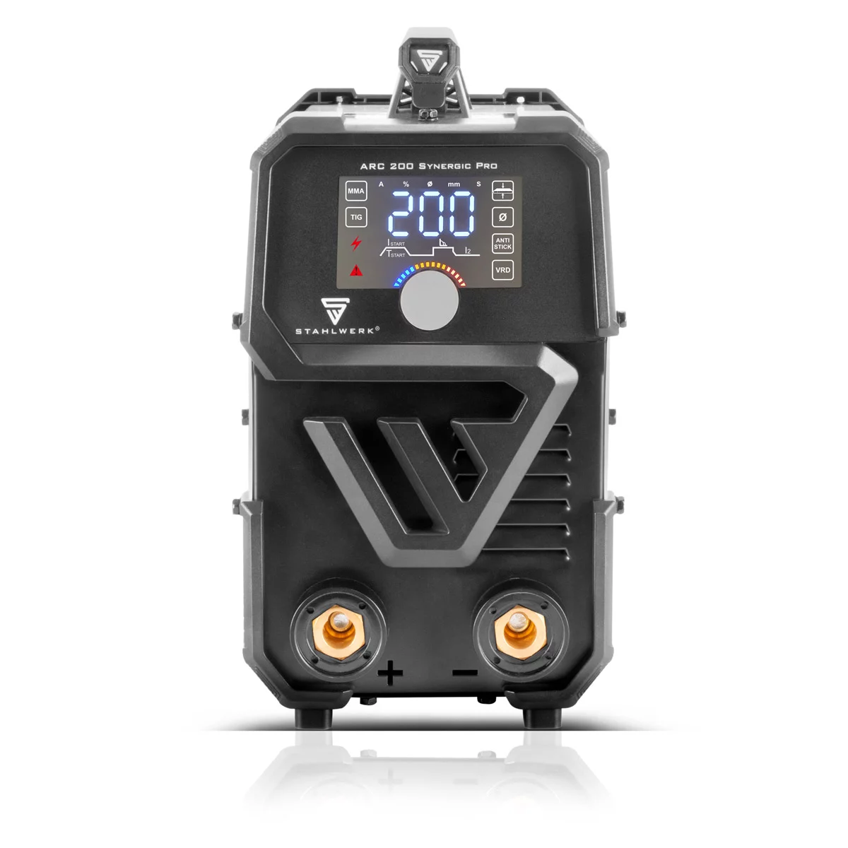 stahlwerk-arc-200-synergic-pro-elektroden-schweissgeraet-vollsynergischer-mma-e-hand-lift-tig-inverter-mit-200-ampere-und-igbt-technologie~3