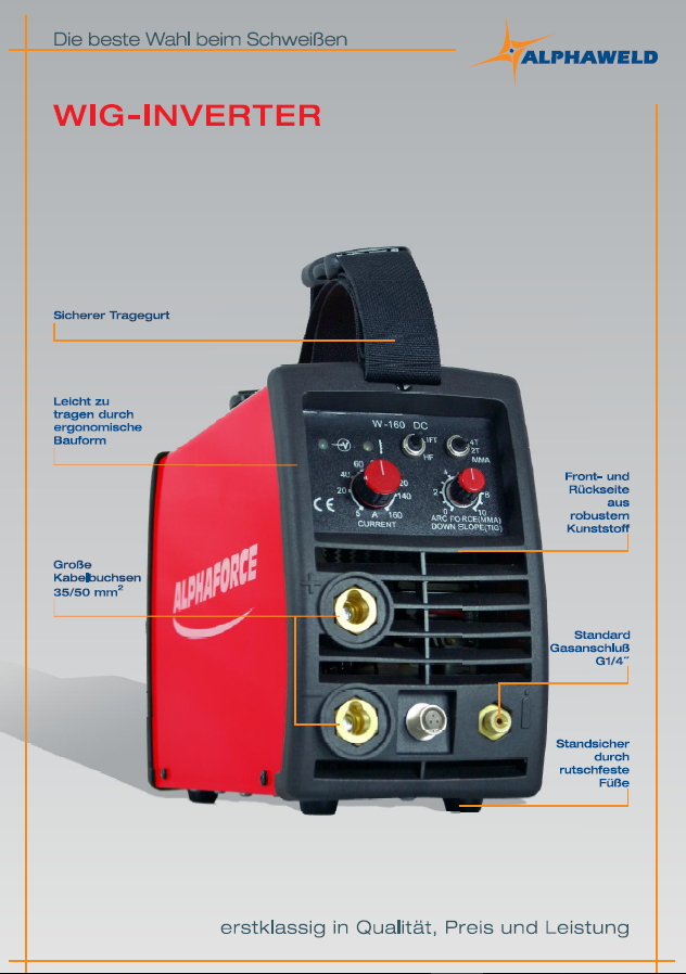 Alphaforce Wig Inverter  W-160 DC komplett Set m. Box