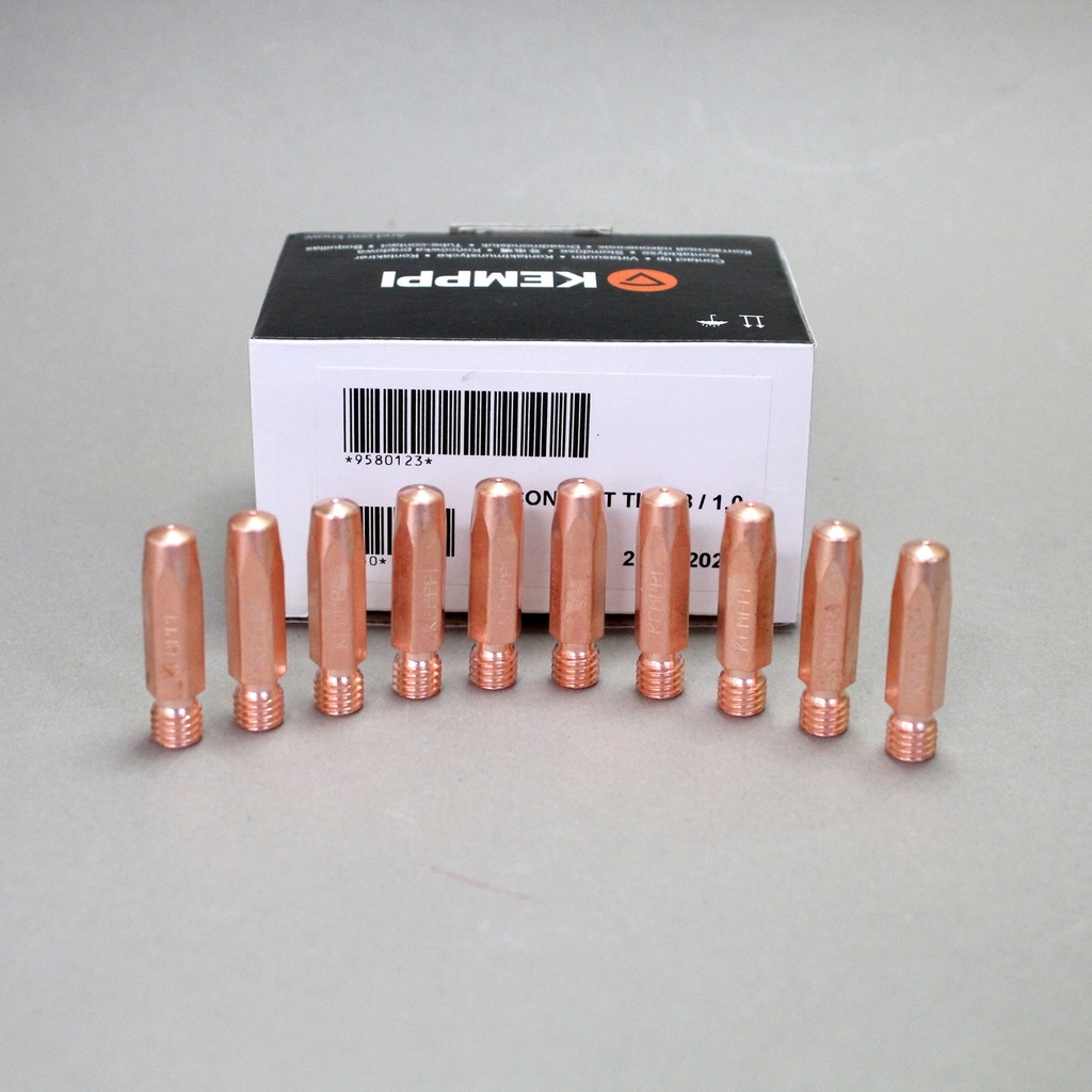 10 x KEMPPI Stromdüse M8 1,0, 9580123