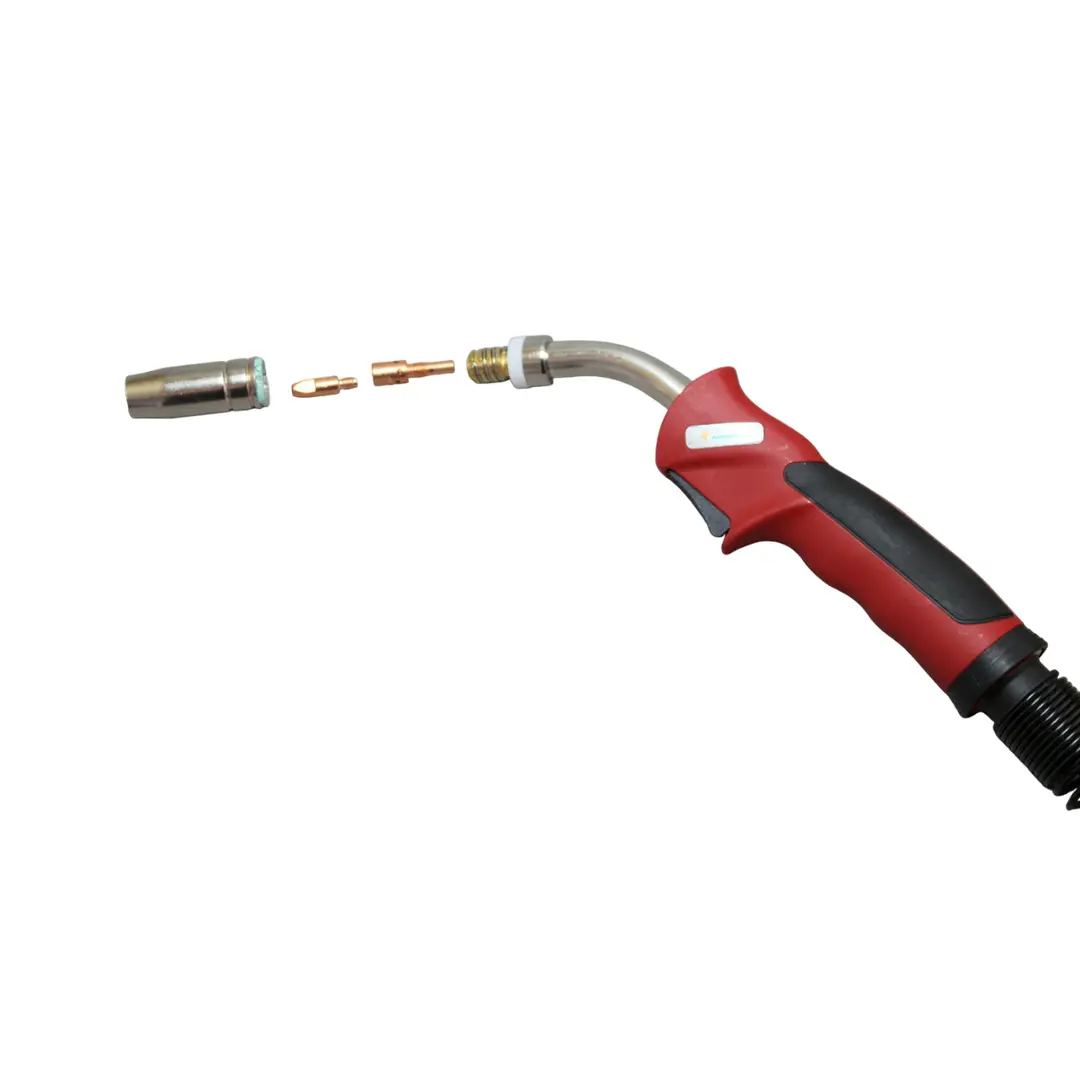 Schweißbrenner MIG MAG AK25/MB25 für Aluminium/Edelstahl mit 4 m Schlauchpaket