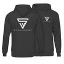 STAHLWERK Hoodie Schwarz Kapuzen-Pullover Größe S 100% Baumwolle