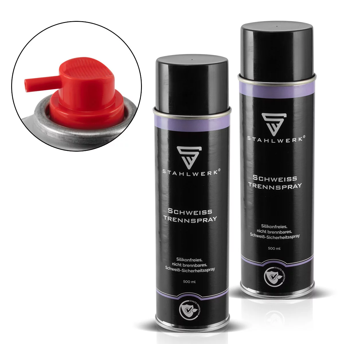 STAHLWERK 2 x Schweiß-Trennspray, multifunktionales Sicherheits-Spray zum Schweißen, geeignet für Industrie, Werkstatt und DIY