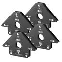 STAHLWERK 4er Set Magnet-Schweißwinkel 22,6 kg | 50 lbs praktischer Schweißmagnet | Magnetwinkel | Schweißpositionierer mit starker Haftkraft