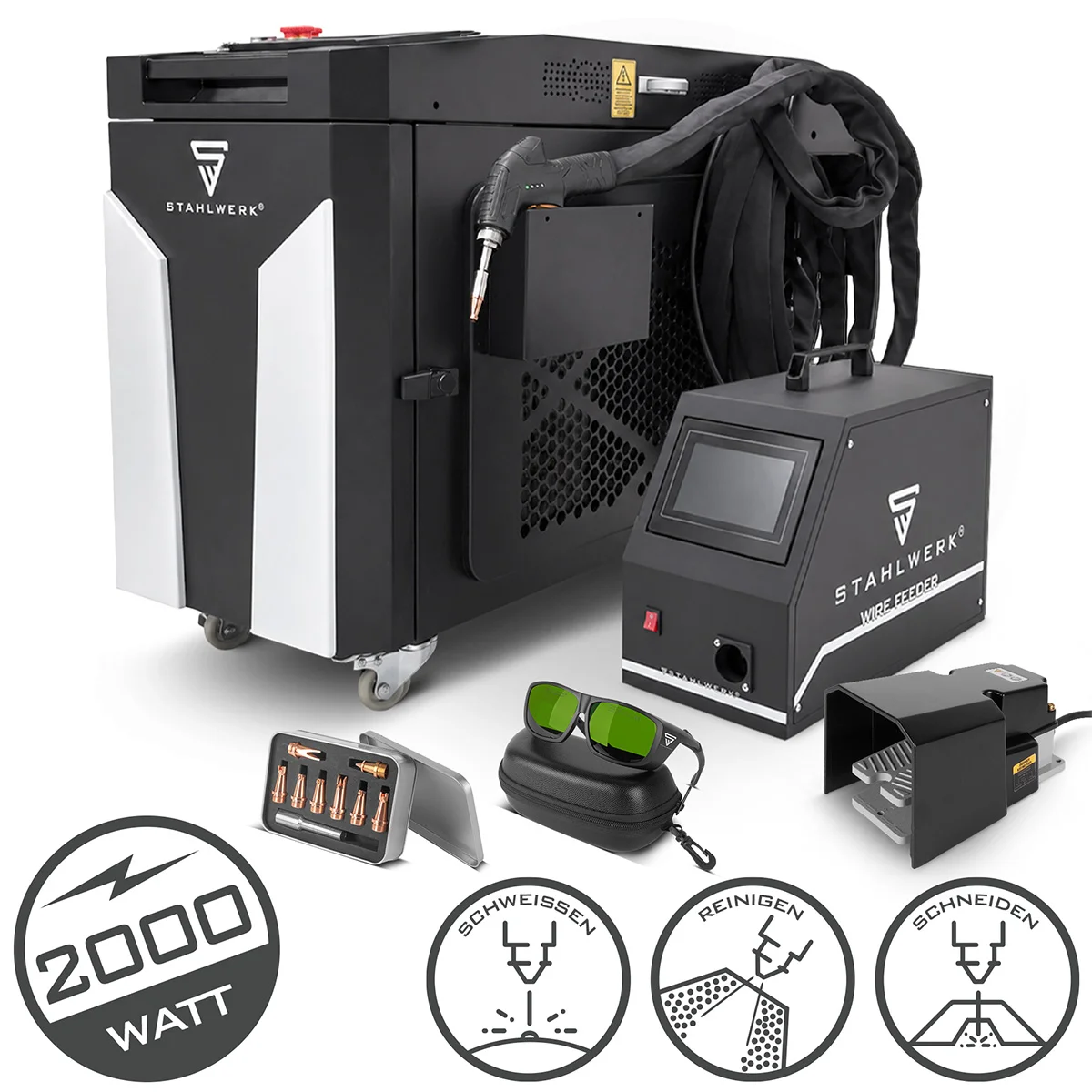 STAHLWERK WCD 2000 Laser Pro – 2000W 3-in-1 Laserschweißgerät